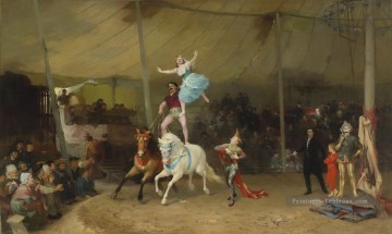  cirque Tableaux - UN CIRQUE EN PROVINCE AMÉRICAIN CIRQUE EN FRANCE Frederick Arthur Bridgman